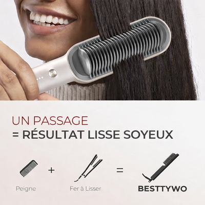 Brosse à cheveux chauffantes